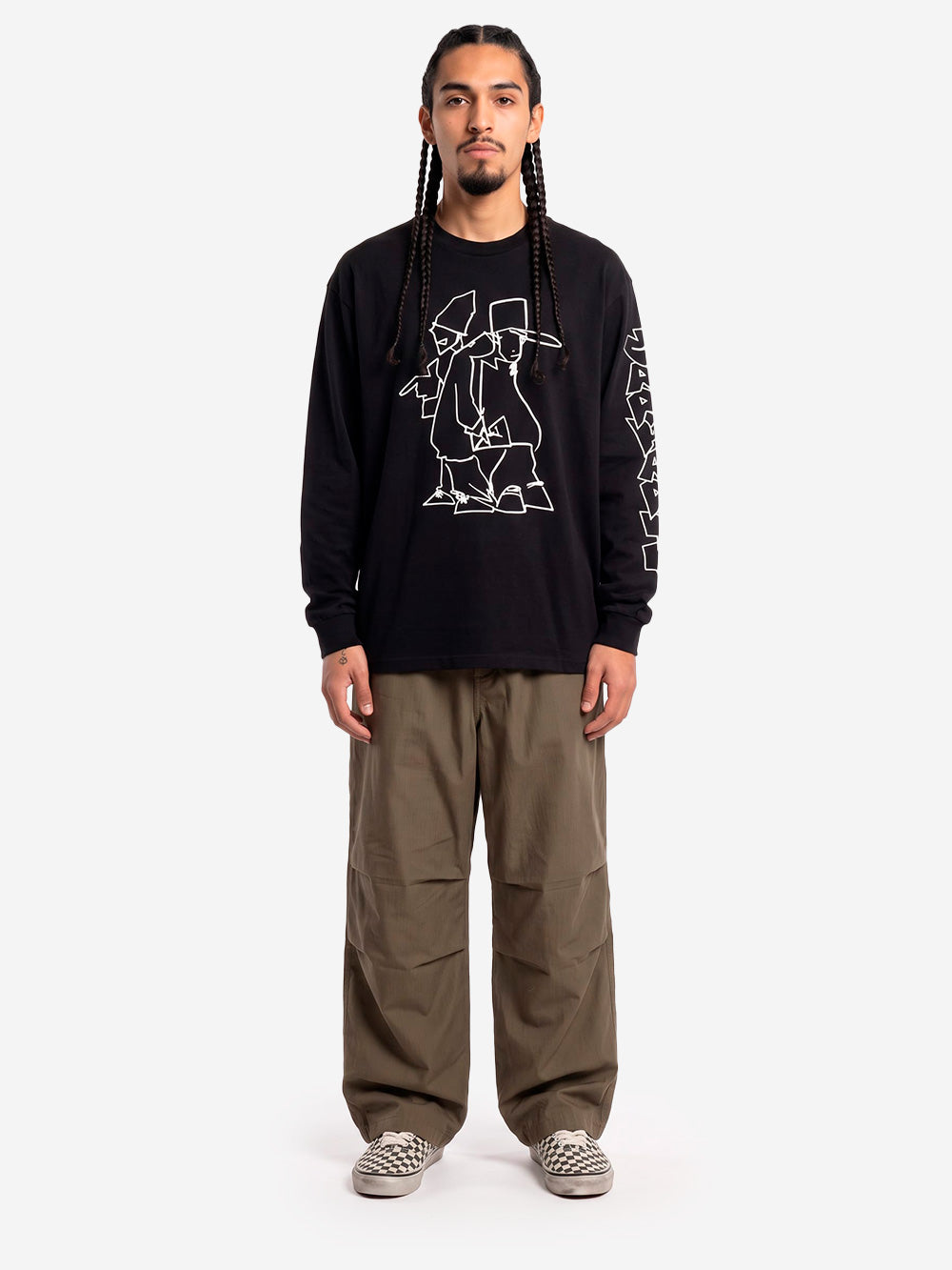 CARHARTT WIP T-shirt Blinkerfluid a maniche lunghe nera Nera Urbanstaroma