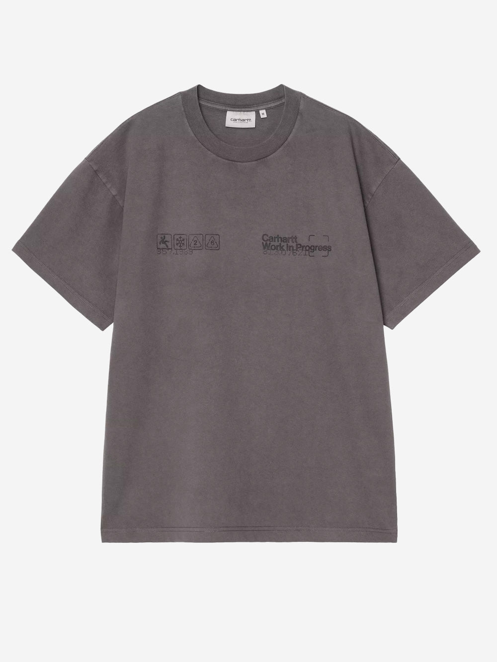 CARHARTT WIP S/S Boxed T-shirt grigio scuro grigio Urbanstaroma