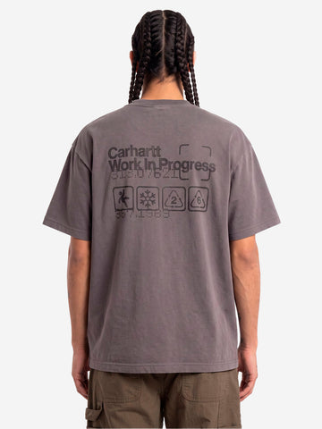 CARHARTT WIP S/S Boxed T-shirt grigio scuro grigio