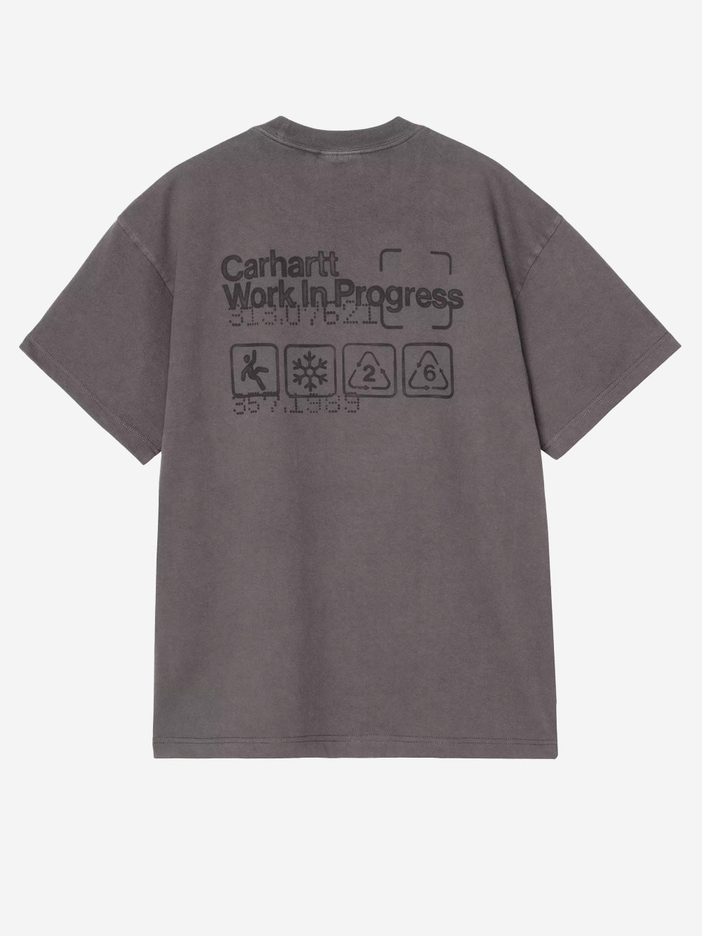 CARHARTT WIP S/S Boxed T-shirt grigio scuro grigio Urbanstaroma