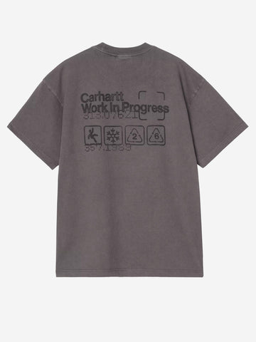 CARHARTT WIP S/S Boxed T-shirt grigio scuro grigio
