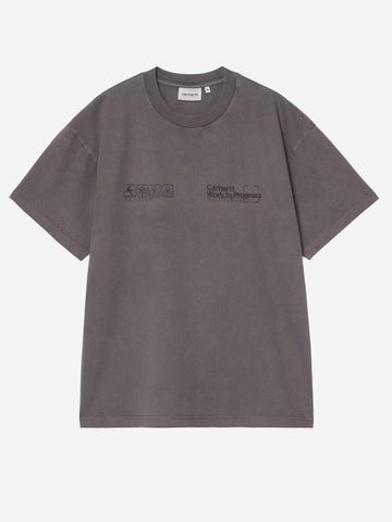CARHARTT WIP S/S Boxed T-shirt grigio scuro grigio