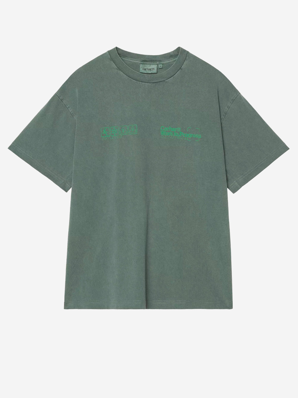 CARHARTT WIP S/S Boxed T-shirt verde Verde Urbanstaroma