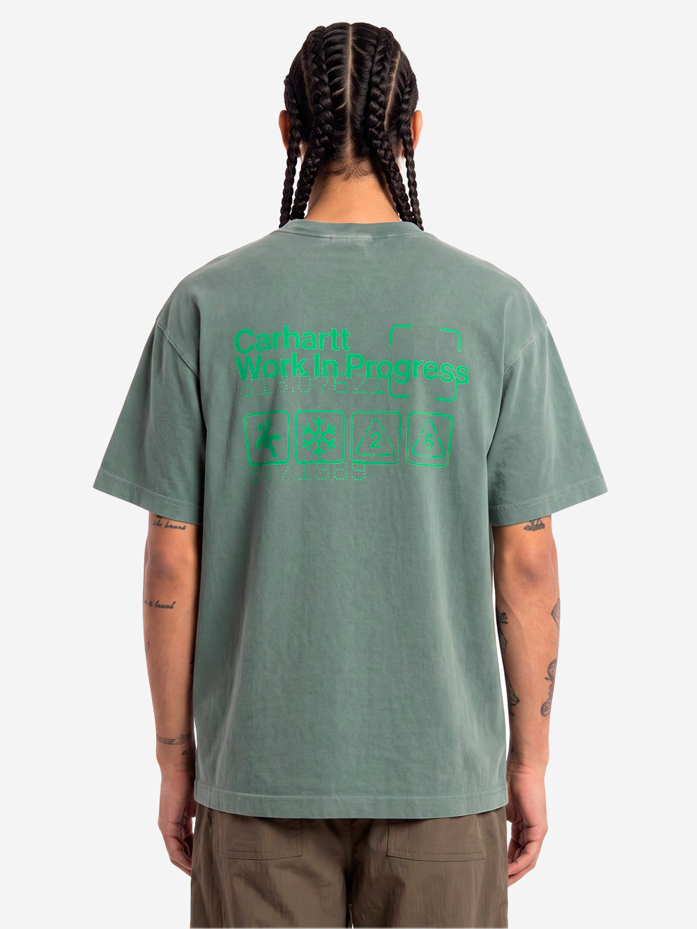 CARHARTT WIP S/S Boxed T-shirt verde Verde Urbanstaroma