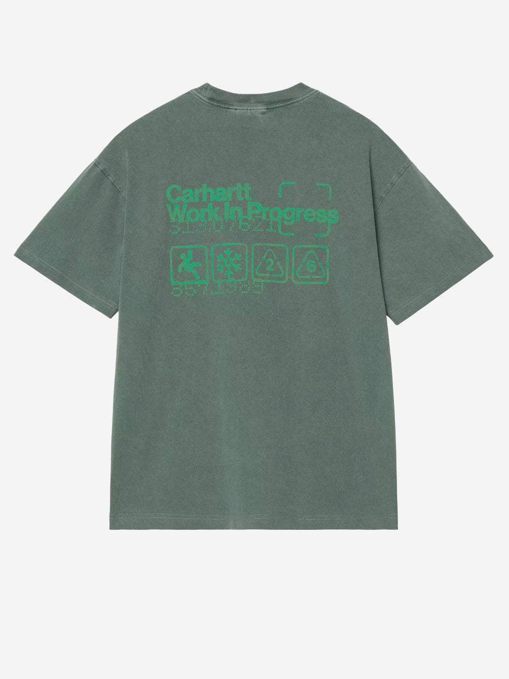 CARHARTT WIP S/S Boxed T-shirt verde Verde Urbanstaroma