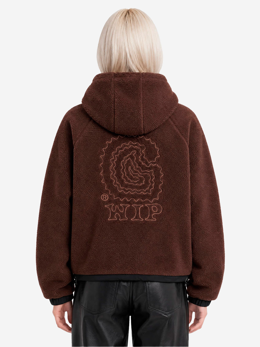 CARHARTT WIP W'Hooded Limm C Fleece Giacchetto Cioccolato Urbanstaroma