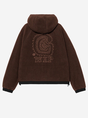 CARHARTT WIP W'Hooded Limm C Fleece Giacchetto Cioccolato