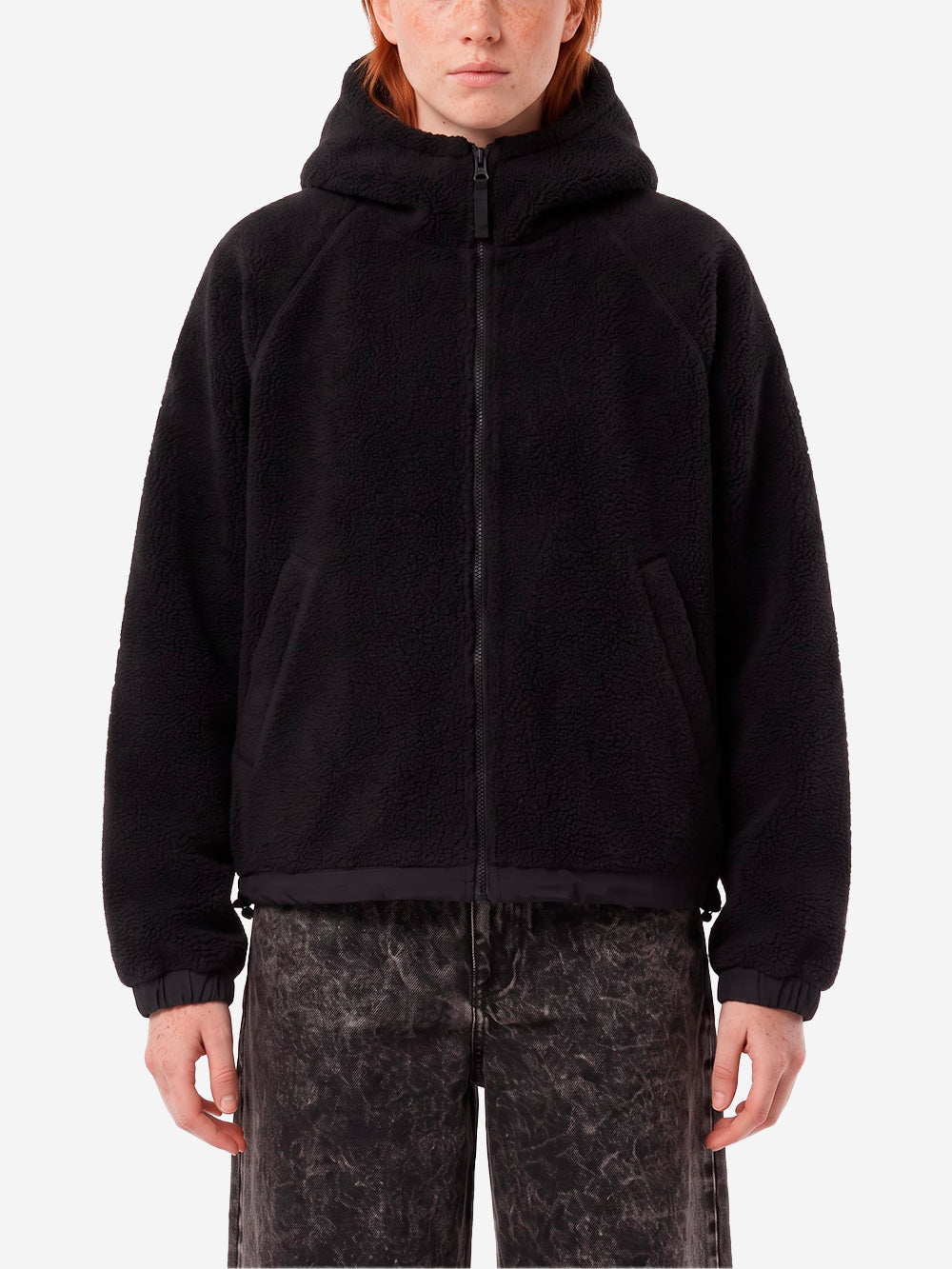 CARHARTT WIP W'Hooded Limm C Fleece Giacchetto Nero Urbanstaroma
