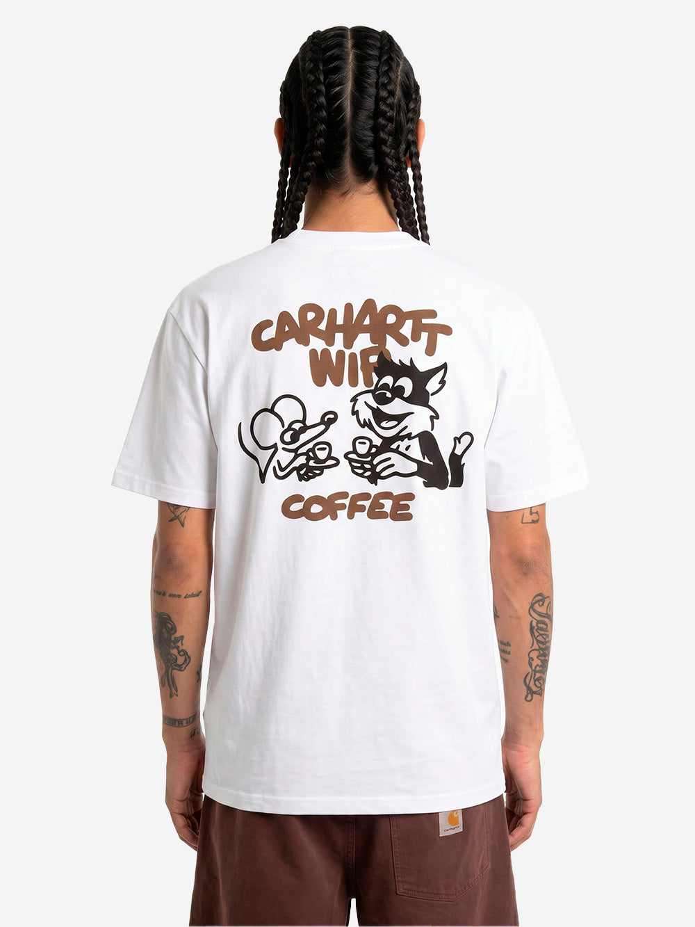 CARHARTT WIP T-shirt bianca con grafica 'Coffee Break' Bianco Urbanstaroma