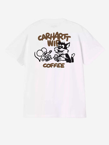 CARHARTT WIP T-shirt bianca con grafica 'Coffee Break' Bianco