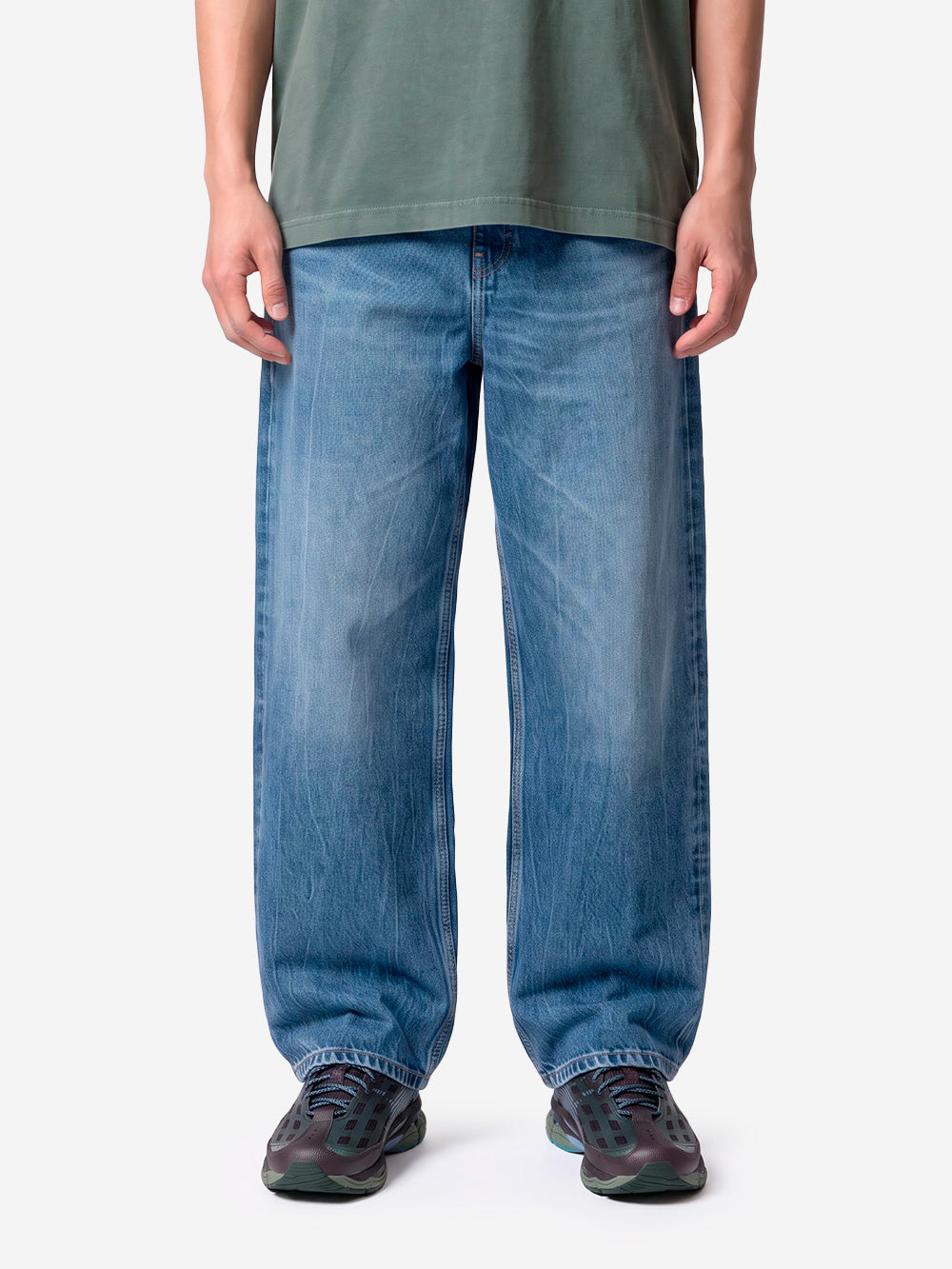 CARHARTT WIP Payson Pant in denim blu marble used wash Blu Urbanstaroma