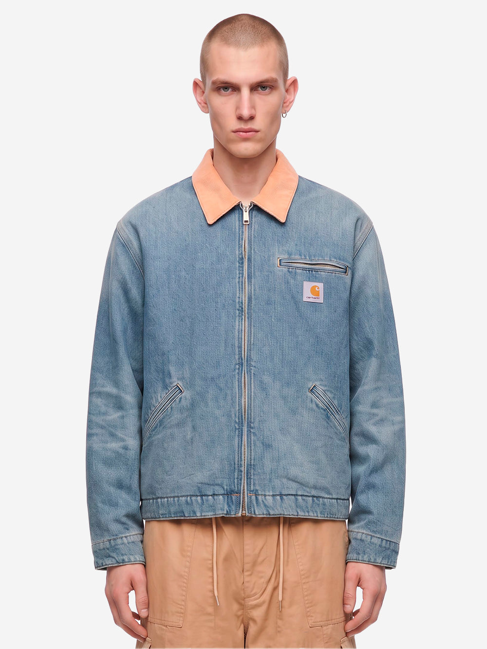 CARHARTT WIP OG Detroit Jacket blu used wash Denim Urbanstaroma