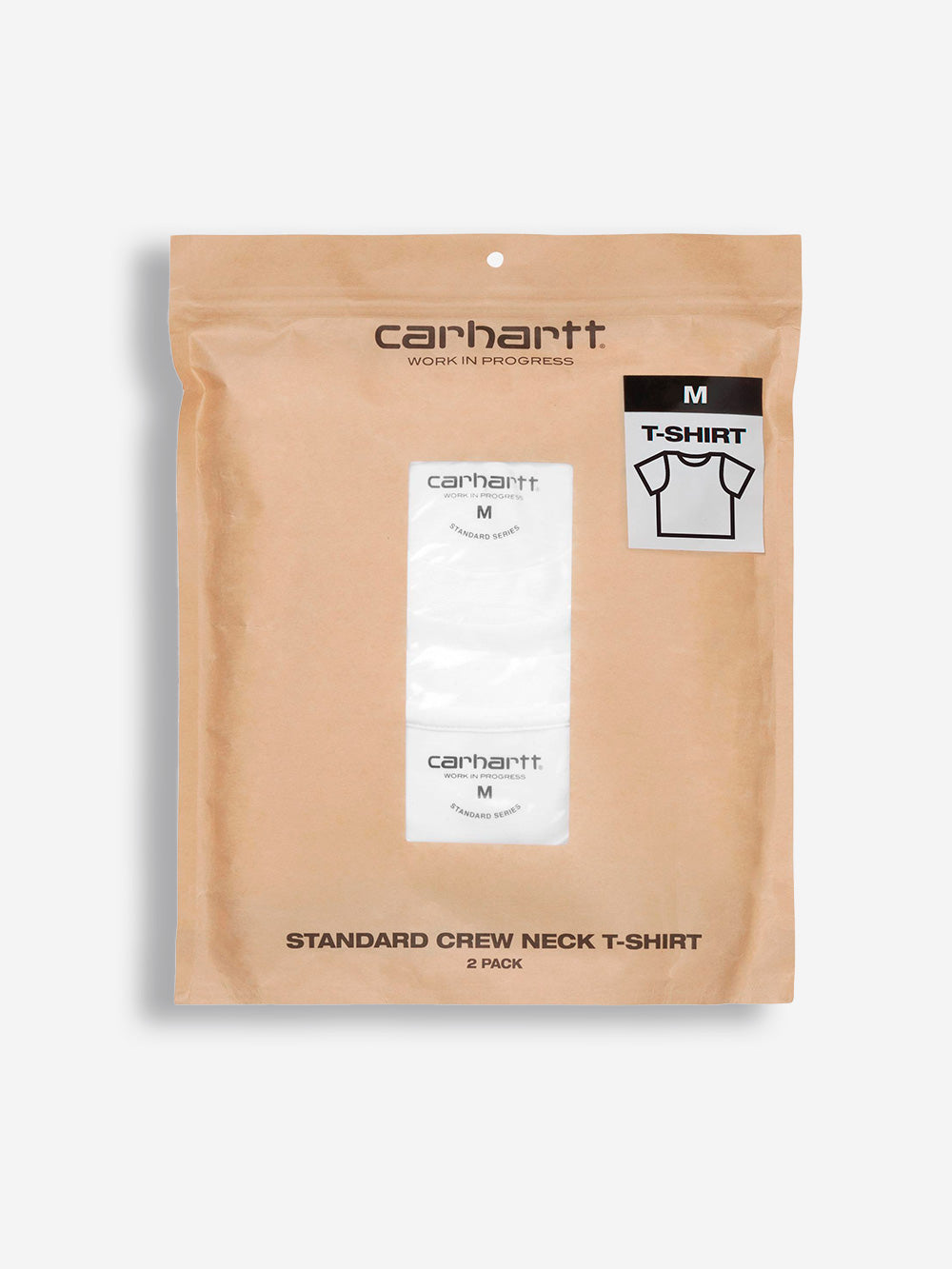 CARHARTT WIP T-shirt bianca Standard Crew Neck (x2) Bianco Urbanstaroma