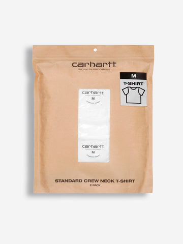 CARHARTT WIP T-shirt bianca Standard Crew Neck (x2) Bianco