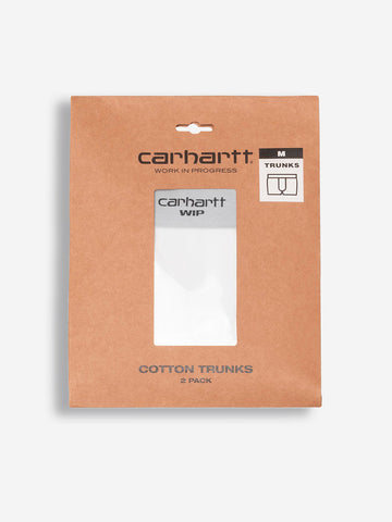 CARHARTT WIP Boxer bianchi 'Cotton Trunks' (x2) Bianco