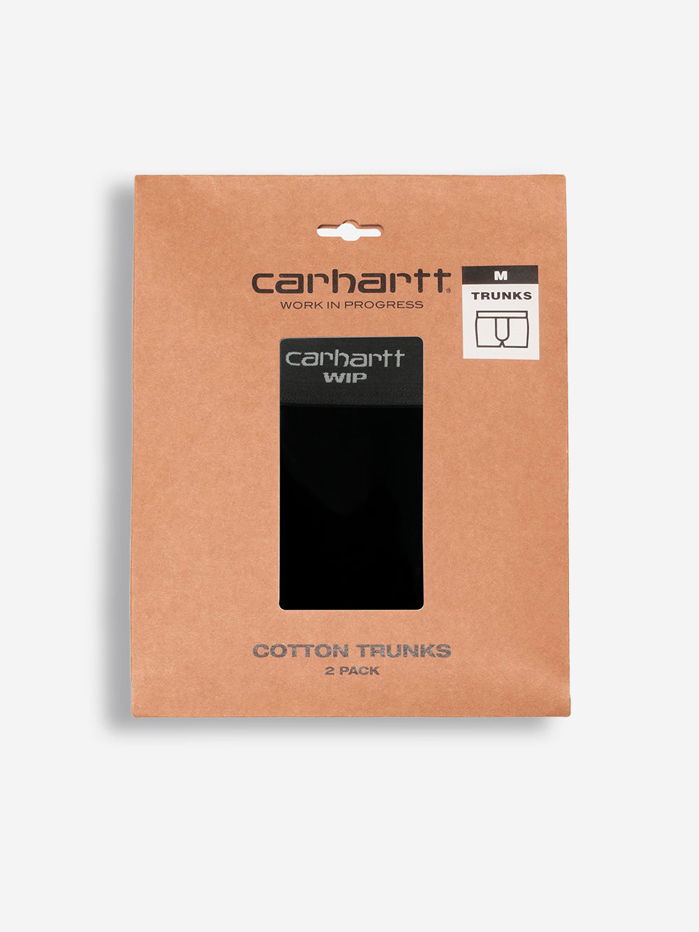 CARHARTT WIP Boxer neri 'Cotton Trunks' (x2) Nero Urbanstaroma