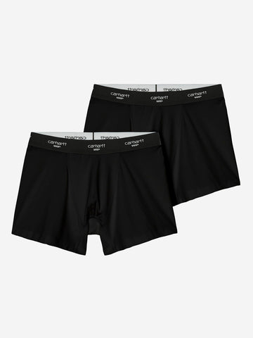 CARHARTT WIP Boxer neri 'Cotton Trunks' (x2) Nero