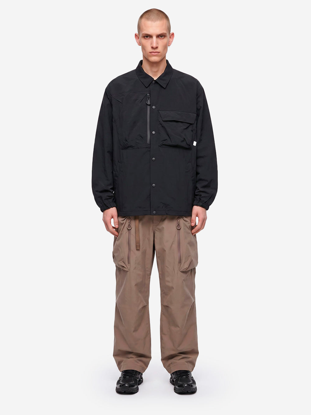 CMF OUTDOOR GARMENT Giacca GW Coach in nylon nera Nero Urbanstaroma