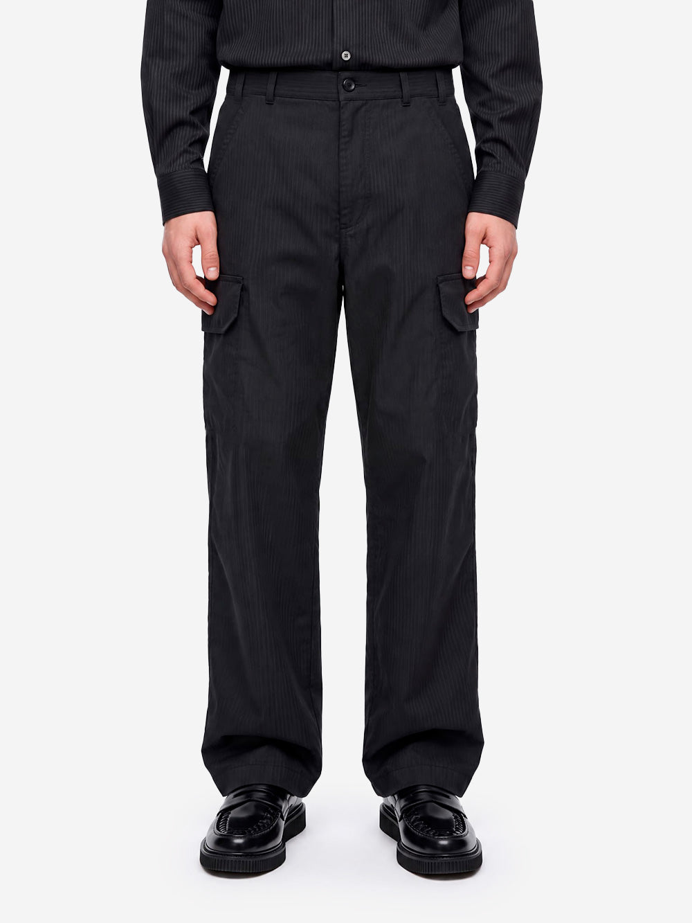 COMME DES GARCONS SHIRT Pantaloni Heringbone Cargo neri Nero Urbanstaroma