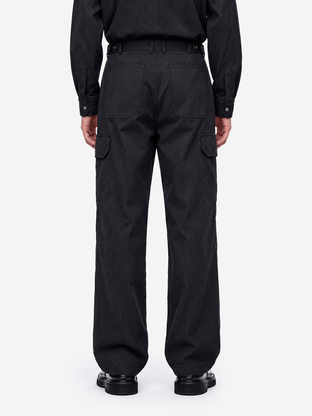 COMME DES GARCONS SHIRT Pantaloni Heringbone Cargo neri Nero Urbanstaroma