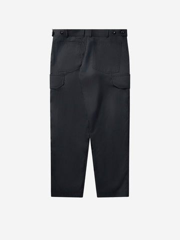 COMME DES GARCONS SHIRT Pantaloni Heringbone Cargo neri Nero