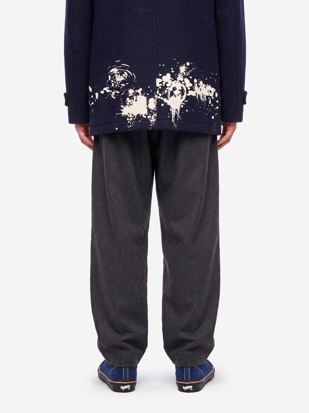 COMME DES GARCONS SHIRT Pantaloni con pinces in misto lana grigio Urbanstaroma
