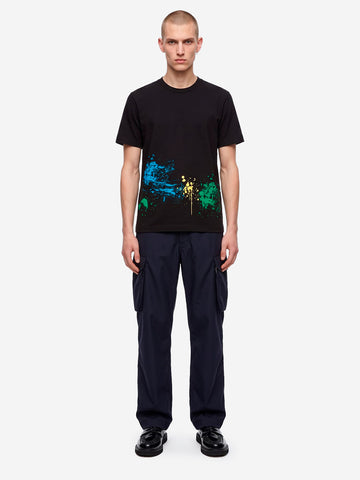 COMME DES GARCONS SHIRT T-shirt Paint splatter nera Nero