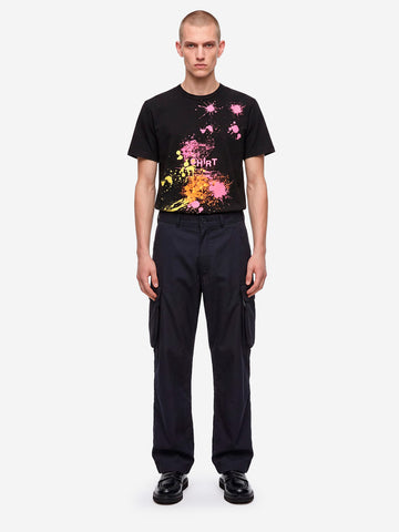 COMME DES GARCONS SHIRT T-shirt Paint splatter nera Nero