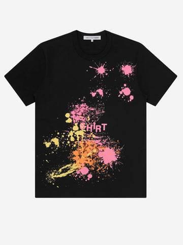 COMME DES GARCONS SHIRT T-shirt Paint splatter nera Nero