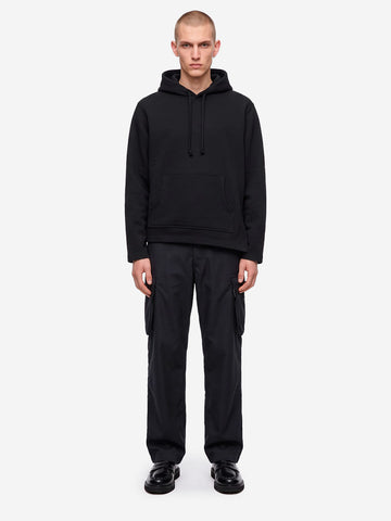 COMME DES GARCONS SHIRT Felpa con cappuccio asimmetrica nera Nero
