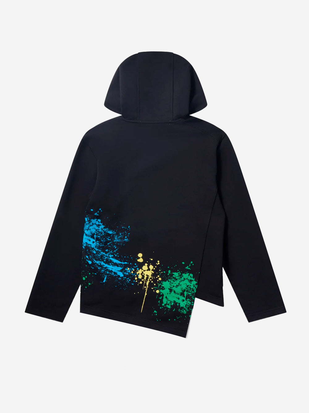 COMME DES GARCONS SHIRT Felpa con cappuccio asimmetrica nera Nero Urbanstaroma