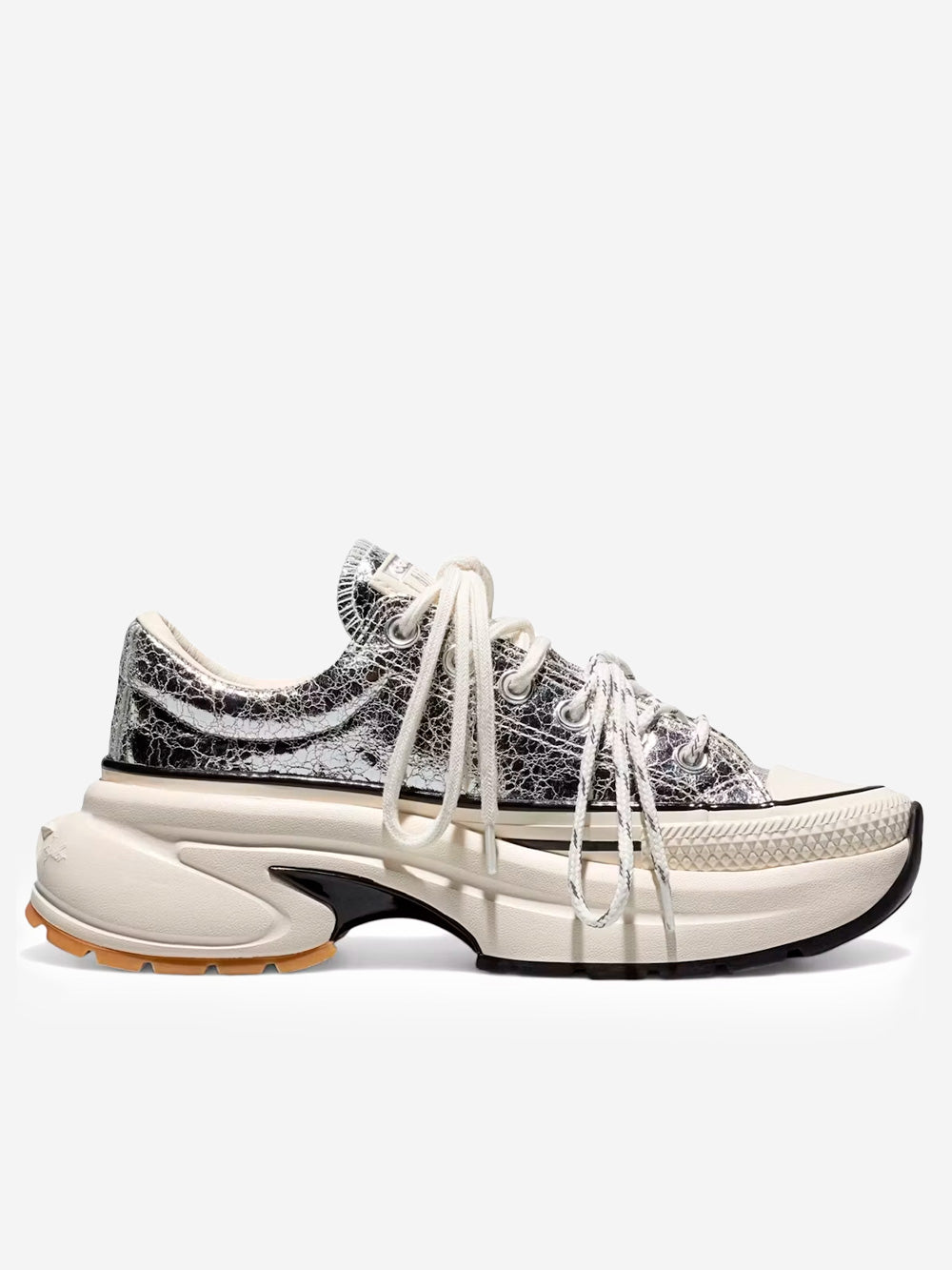 CONVERSE Run Star Crush OX Distressed Patent 'Pure Silver' argento Urbanstaroma