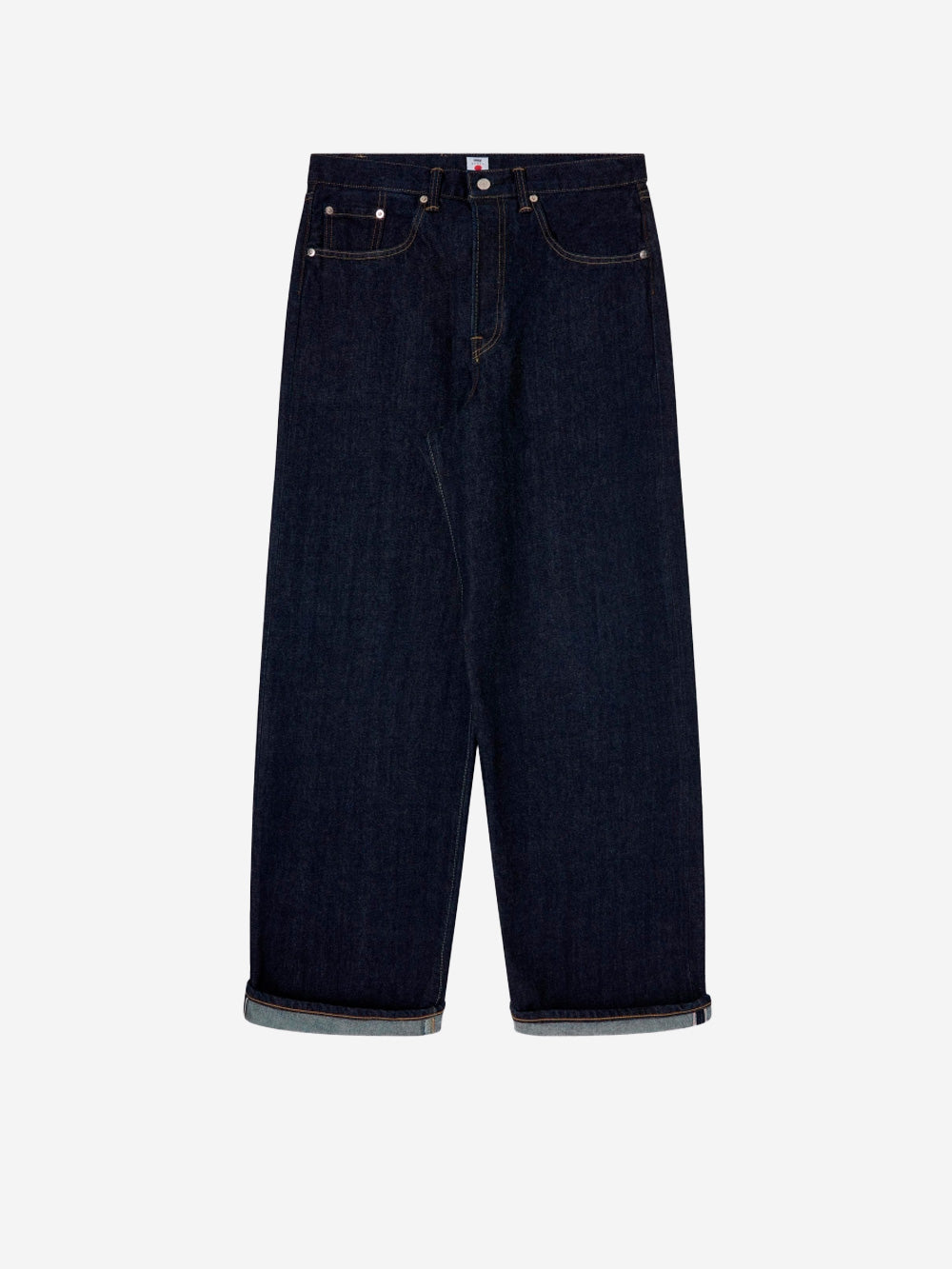 EDWIN Pantaloni blu wide in denim cimosato Navy Urbanstaroma