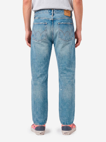 EDWIN Loose Jeans cimosati blu medio Denim