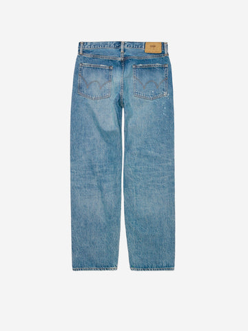 EDWIN Loose Jeans cimosati blu medio Denim