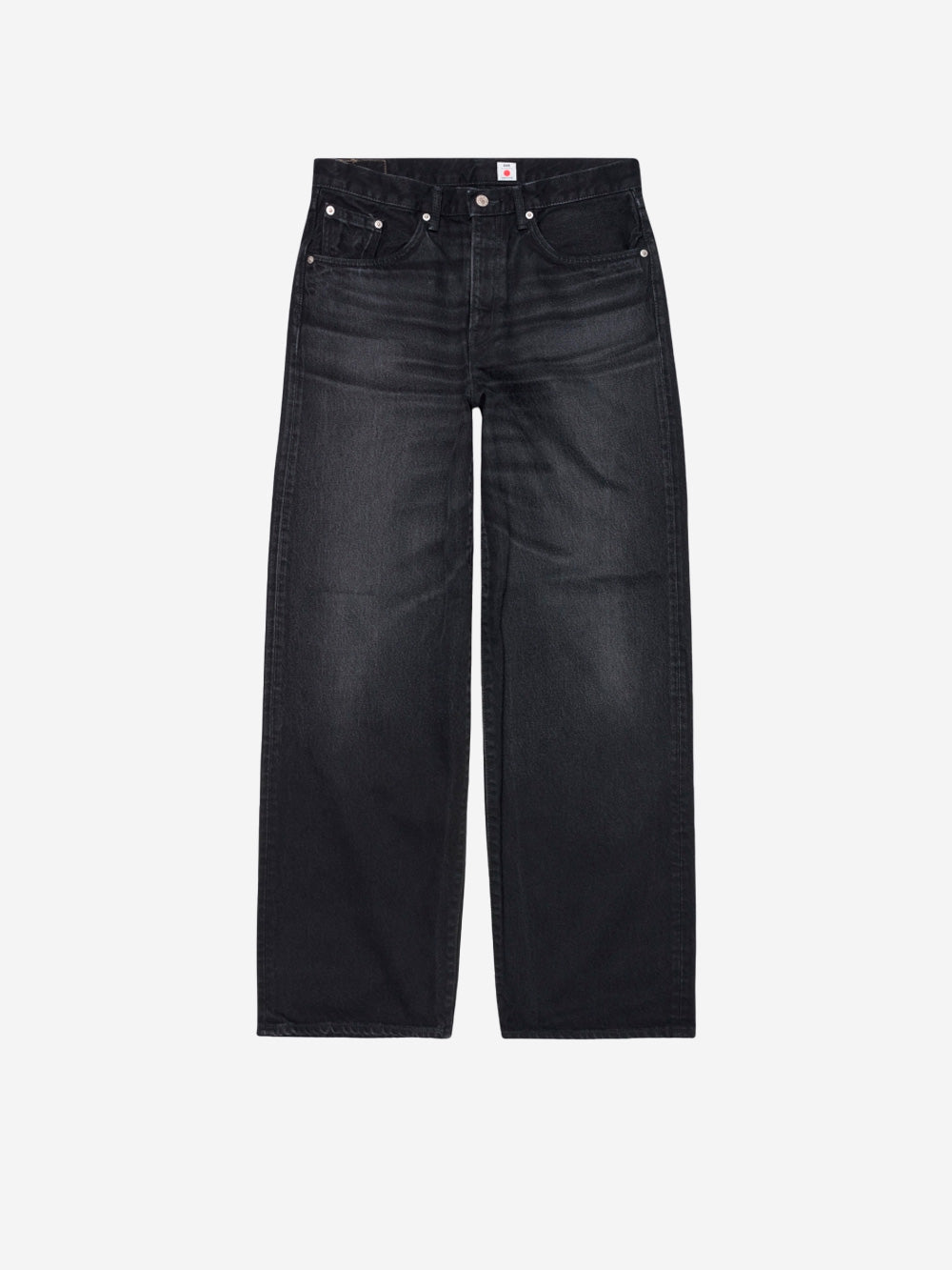EDWIN Jeans neri wide con over dye rosa Nero Urbanstaroma