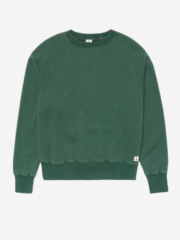 EDWIN Felpa girocollo verde con maniche raglan Verde