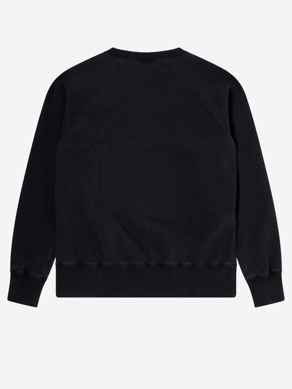 EDWIN Felpa girocollo nera con maniche raglan Nero Urbanstaroma