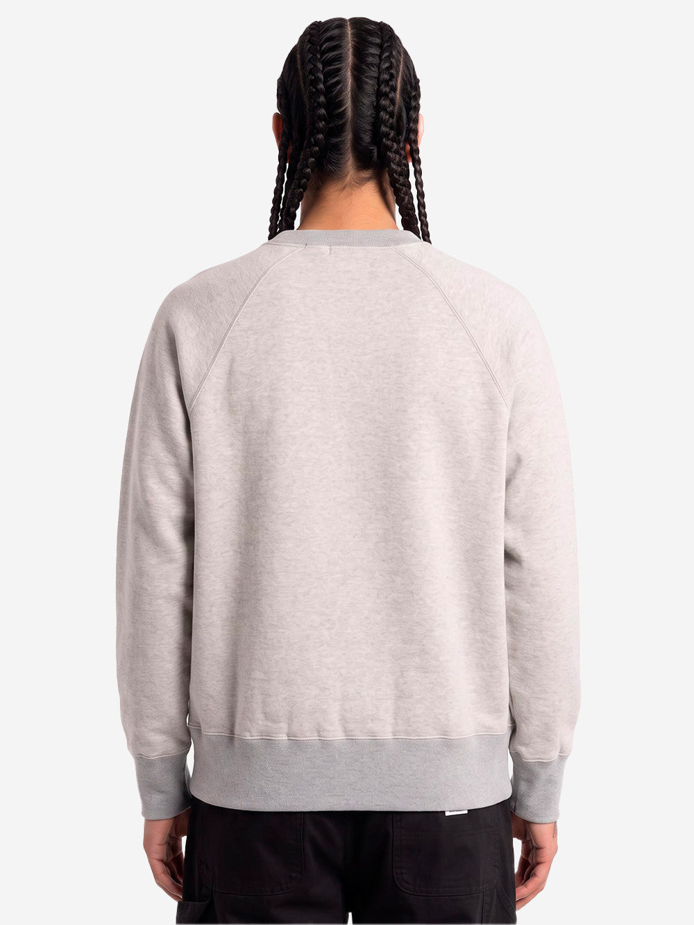 EDWIN Felpa girocollo grigia con maniche raglan Grigio Urbanstaroma