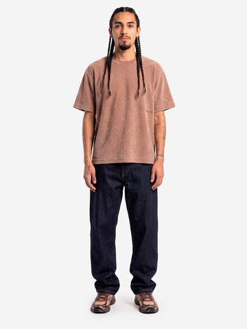 EDWIN T-shirt marrone 'Axiom' lavaggio fade-out Fango