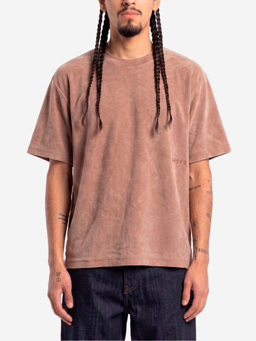 EDWIN T-shirt marrone 'Axiom' lavaggio fade-out Fango