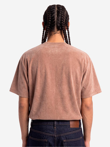 EDWIN T-shirt marrone 'Axiom' lavaggio fade-out Fango