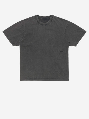 EDWIN T-shirt grigia 'Axiom' lavaggio fade-out grigio