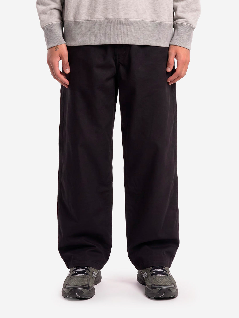 EDWIN Pantaloni neri 'Painter' in cotone moleskin Nero Urbanstaroma
