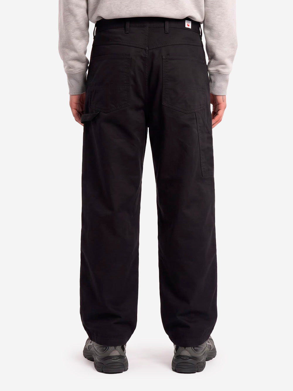 EDWIN Pantaloni neri 'Painter' in cotone moleskin Nero Urbanstaroma