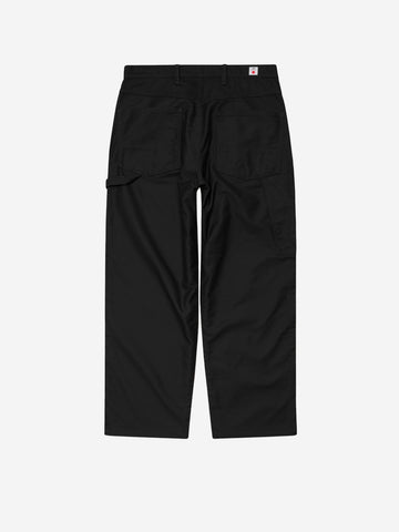 EDWIN Pantaloni neri 'Painter' in cotone moleskin Nero