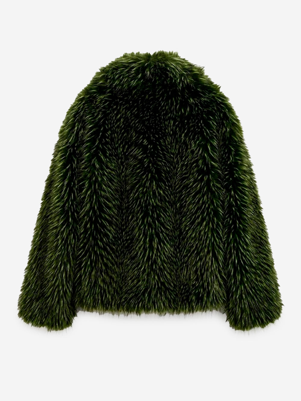 ESSENTIEL ANTWERP Giacca Oversize in Pelliccia Sintetica Verde Verde scuro Urbanstaroma
