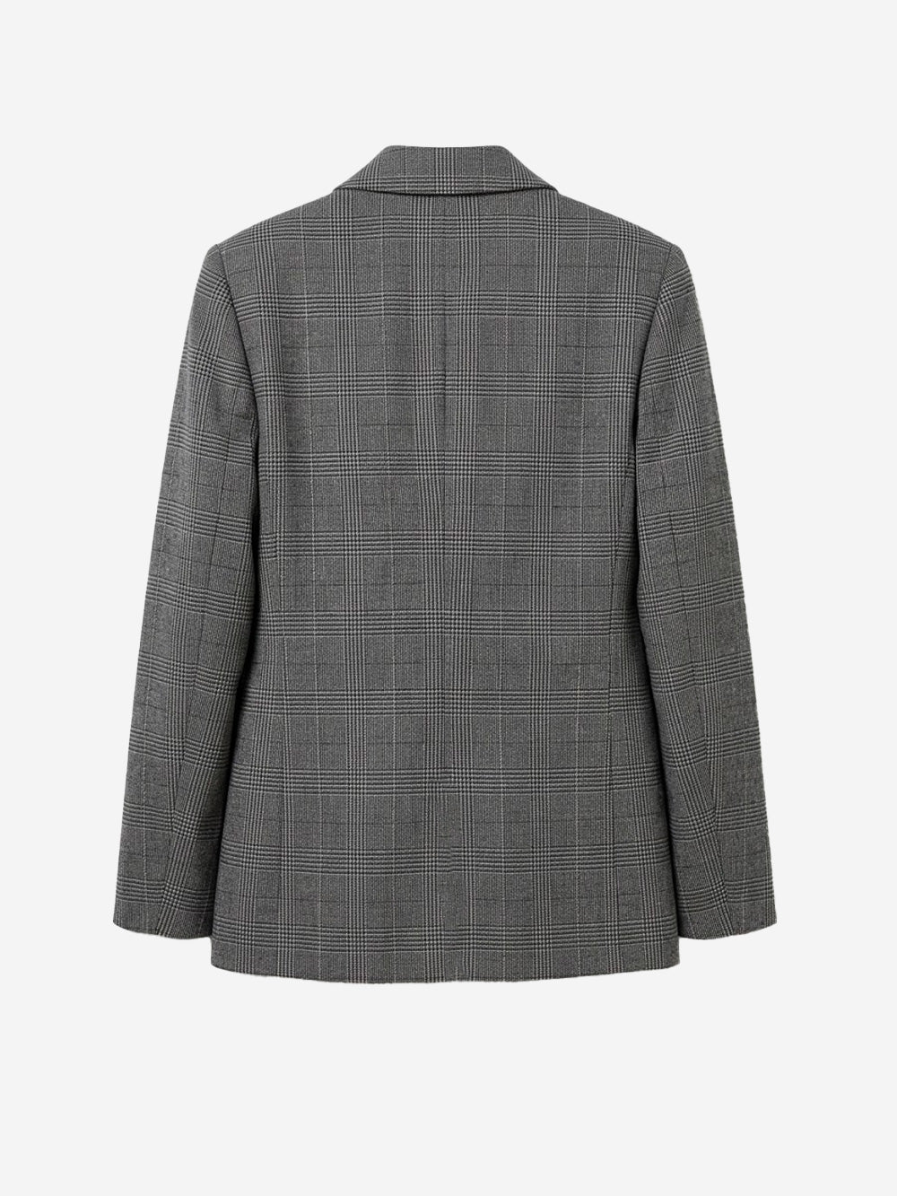ESSENTIEL ANTWERP Blazer Oversize a quadri con zip sulle maniche Grigio nero Urbanstaroma