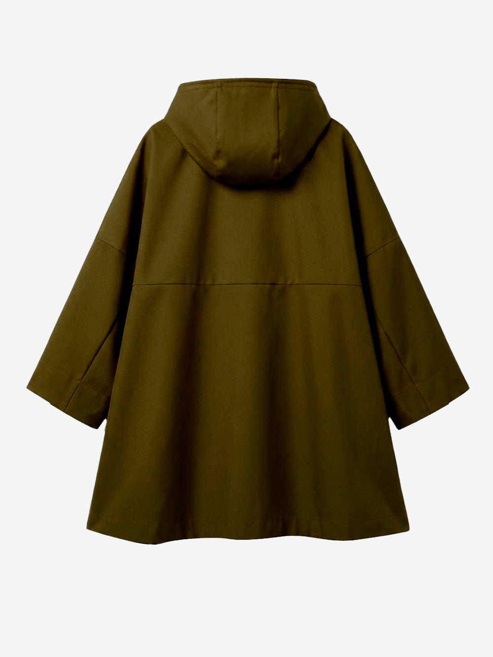 ESSENTIEL ANTWERP Impermeabile oversize verde scuro con cappuccio Verde Urbanstaroma