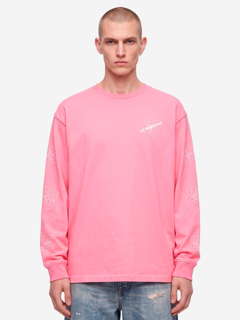 F.C. REAL BRISTOL T-Shirt a manica lunga 56Stars rosa Rosa Urbanstaroma